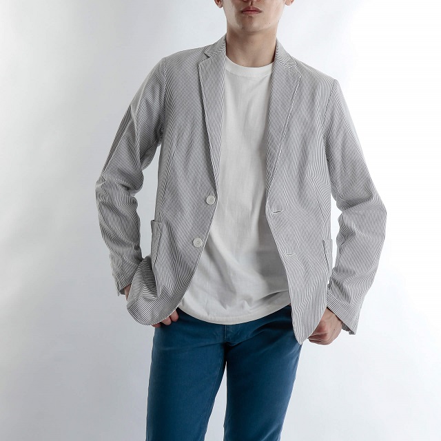 ストライプのジャケット