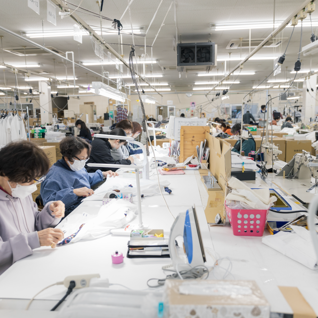 三豊ソーイングでの製造工程