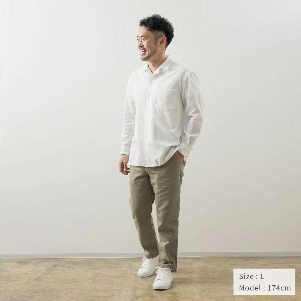 アパルトモン　タカヒロマツシタ　長袖　コットンオーバーシャツ　白　38 W1301003 SH03 White | Dresswell online store