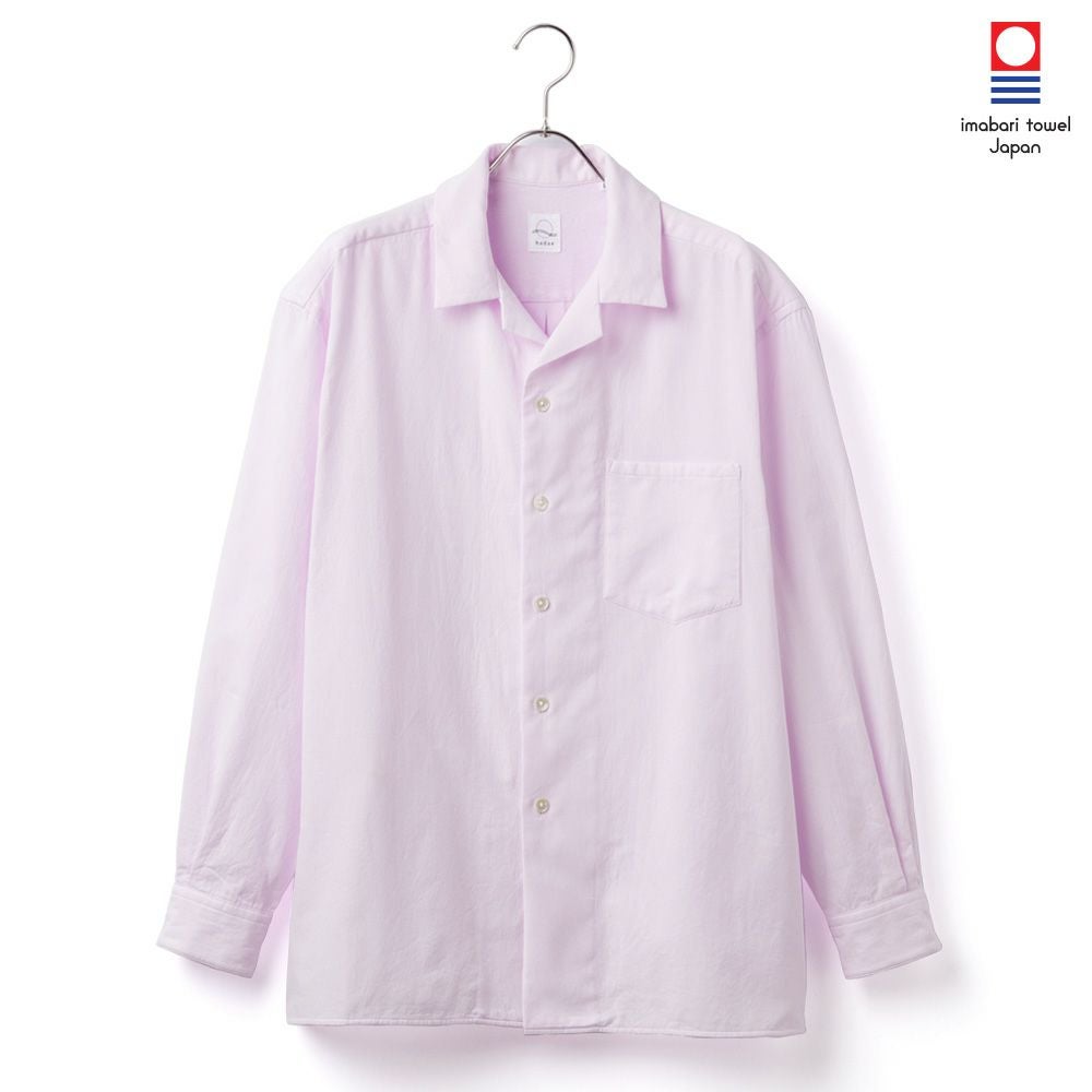 今治タオル・プレミアムパイル】 メンズ カジュアルシャツ 長袖