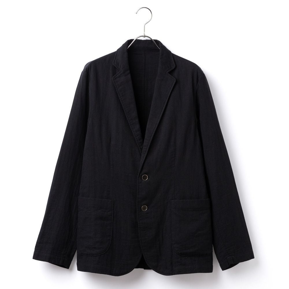 【美品】SOVEREIGN ツイルライトジャケット ネイビー M 和晒京ふたえガーゼ メンズ ライトジャケット ネイビー | hadae