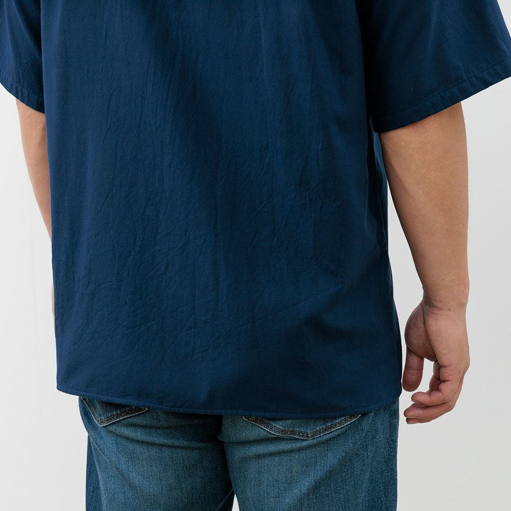 お値下げ　enof over size shirt  L  ブルー XTFST09J2 サマー タオル地 カバーアップ シャツ