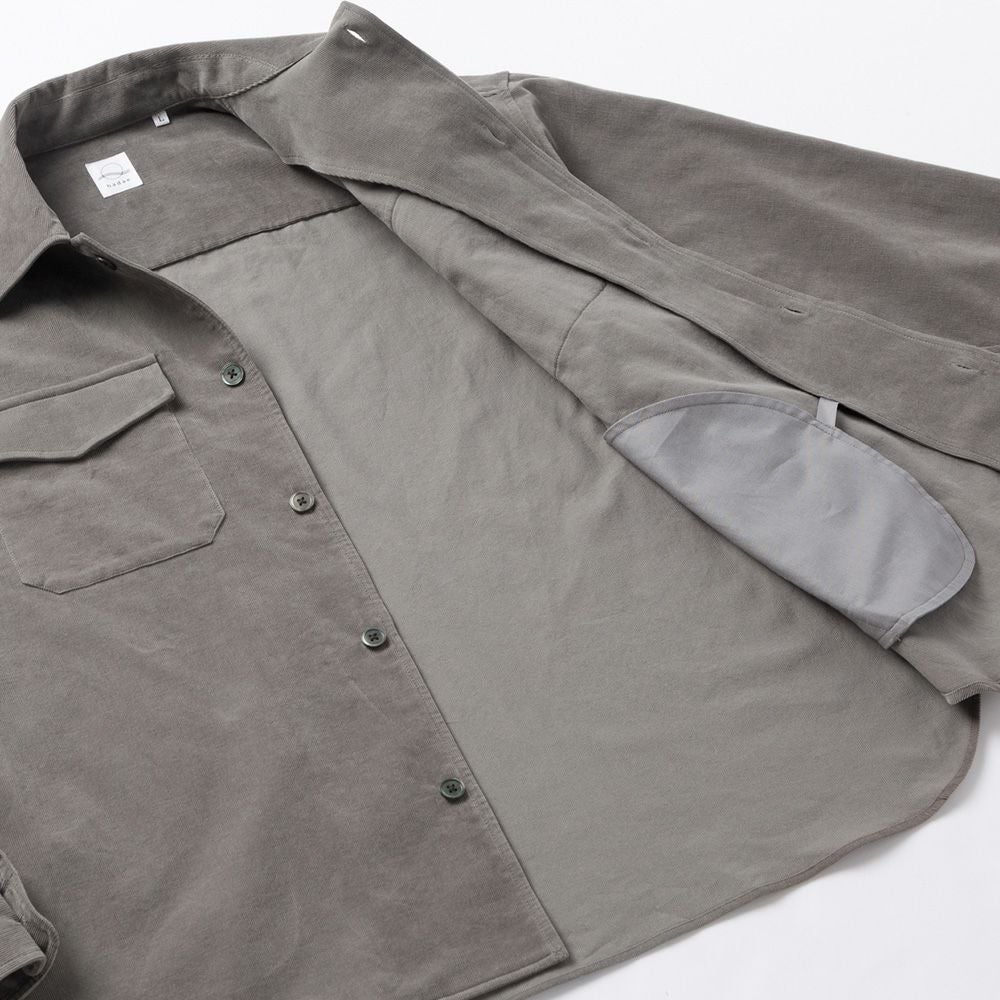 メゾンスペシャル 24AW シャツ コーデュロイ 長袖 F グレー MAISON SPECIAL（メゾンスペシャル） シャツ メンズ レディース